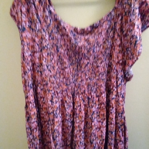 Womans 4XL Terra & Sky Purple Pink Casual Sundress Pocketed Medium-weight Summer - Picture 5 of 5